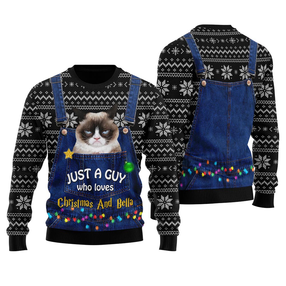 Custom Pet Ugly Sweater For Men