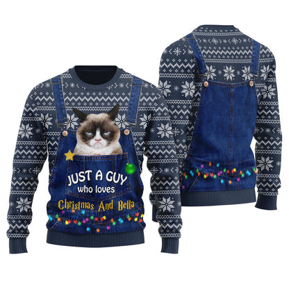 Custom Pet Ugly Sweater For Men
