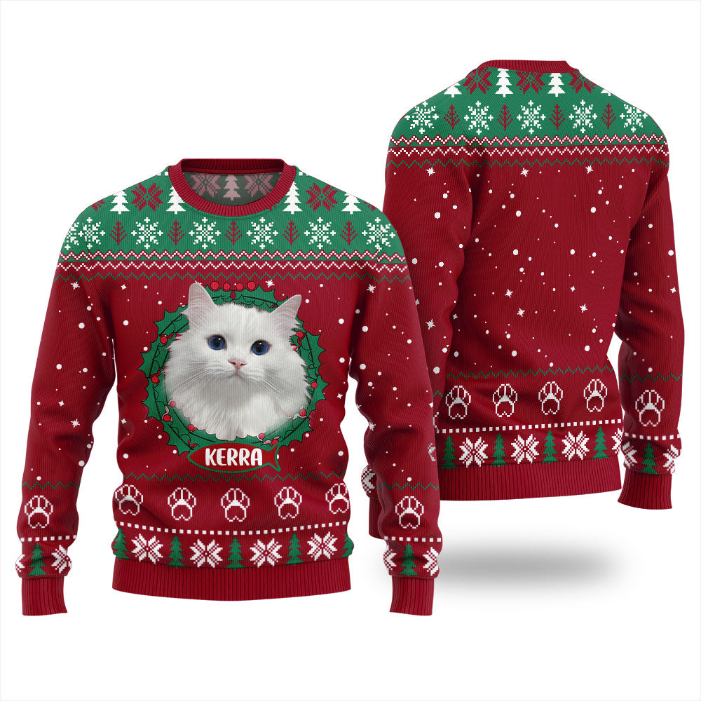 Custom Pet With Name Ugly Christmas Sweater