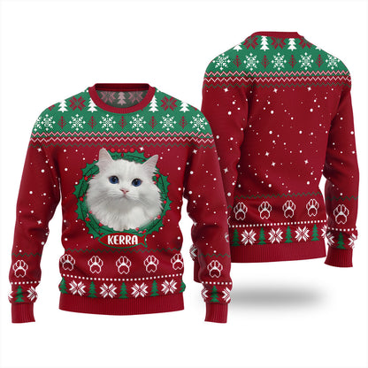 Custom Pet With Name Ugly Christmas Sweater
