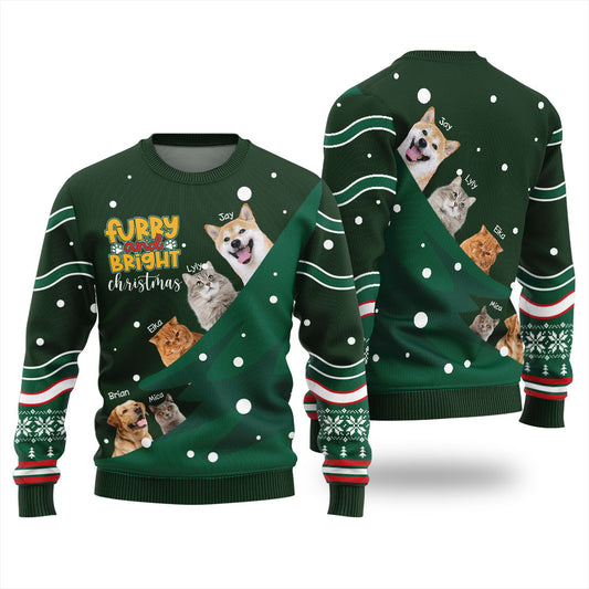 Custom Pets Funny Christmas Sweater