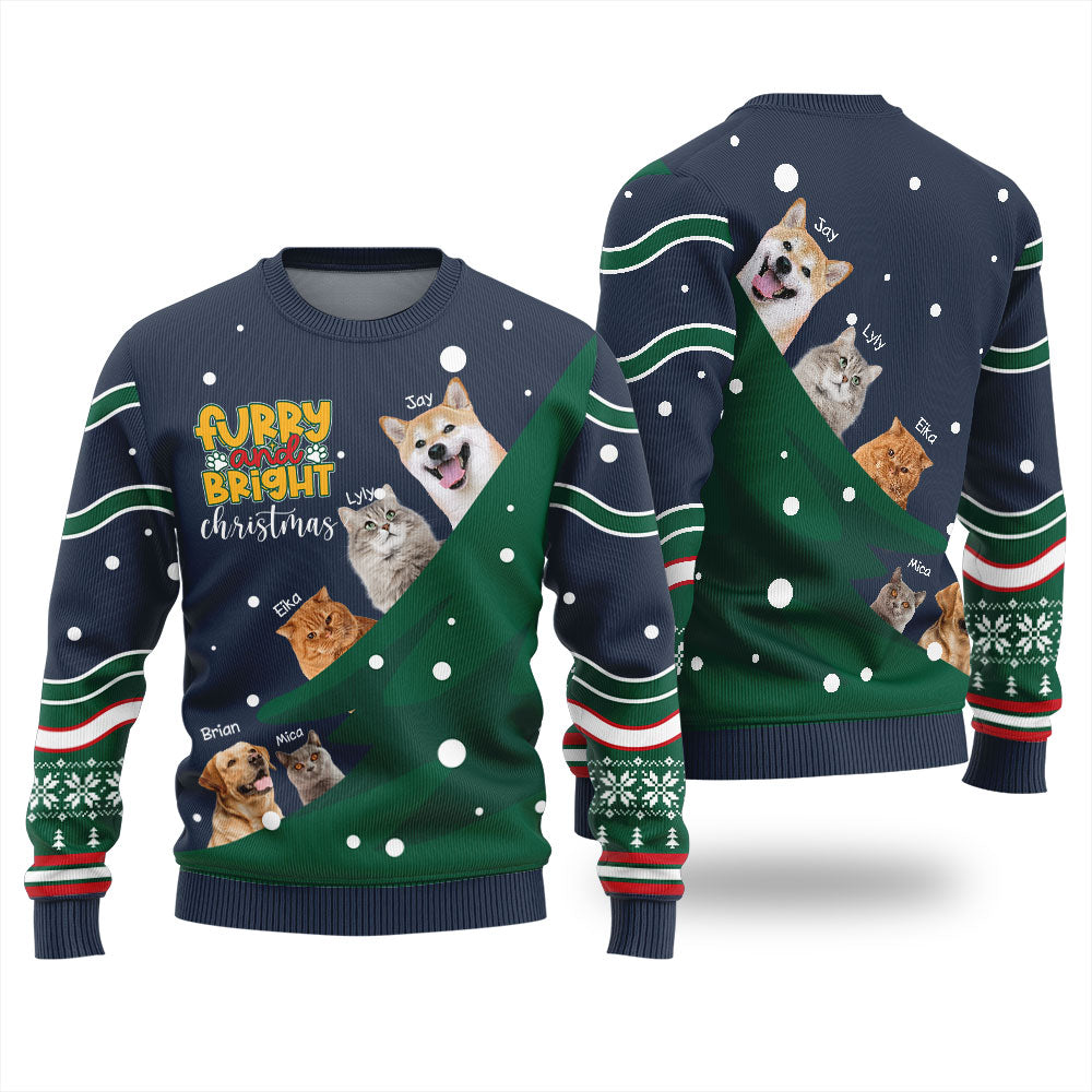 Custom Pets Funny Christmas Sweater