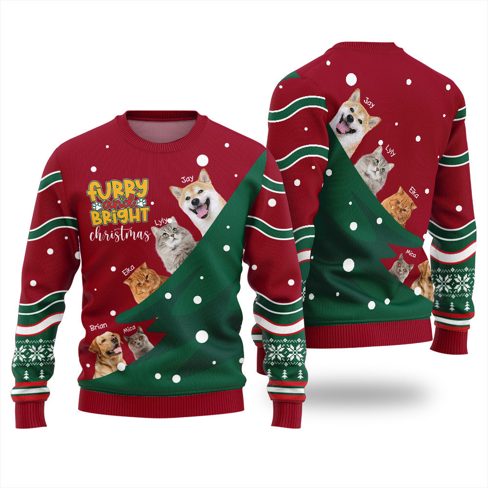 Custom Pets Funny Christmas Sweater
