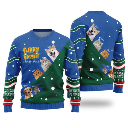 Custom Pets Funny Christmas Sweater