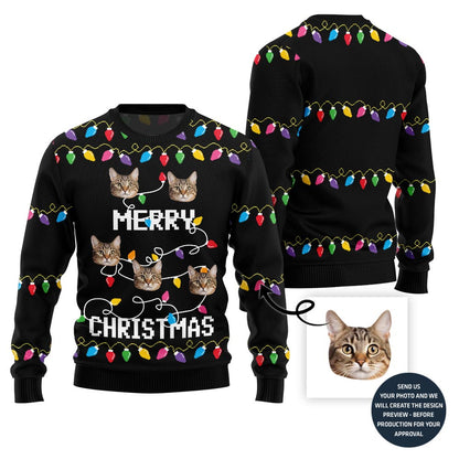 Custom Pets Merry Christmas Sweater