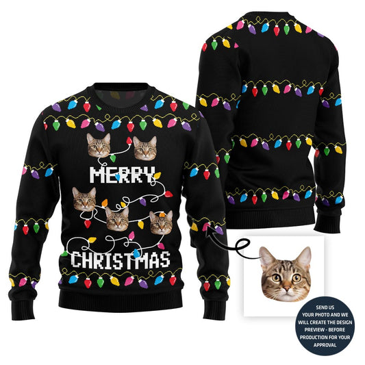 Custom Pets Merry Christmas Sweater