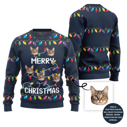 Custom Pets Merry Christmas Sweater