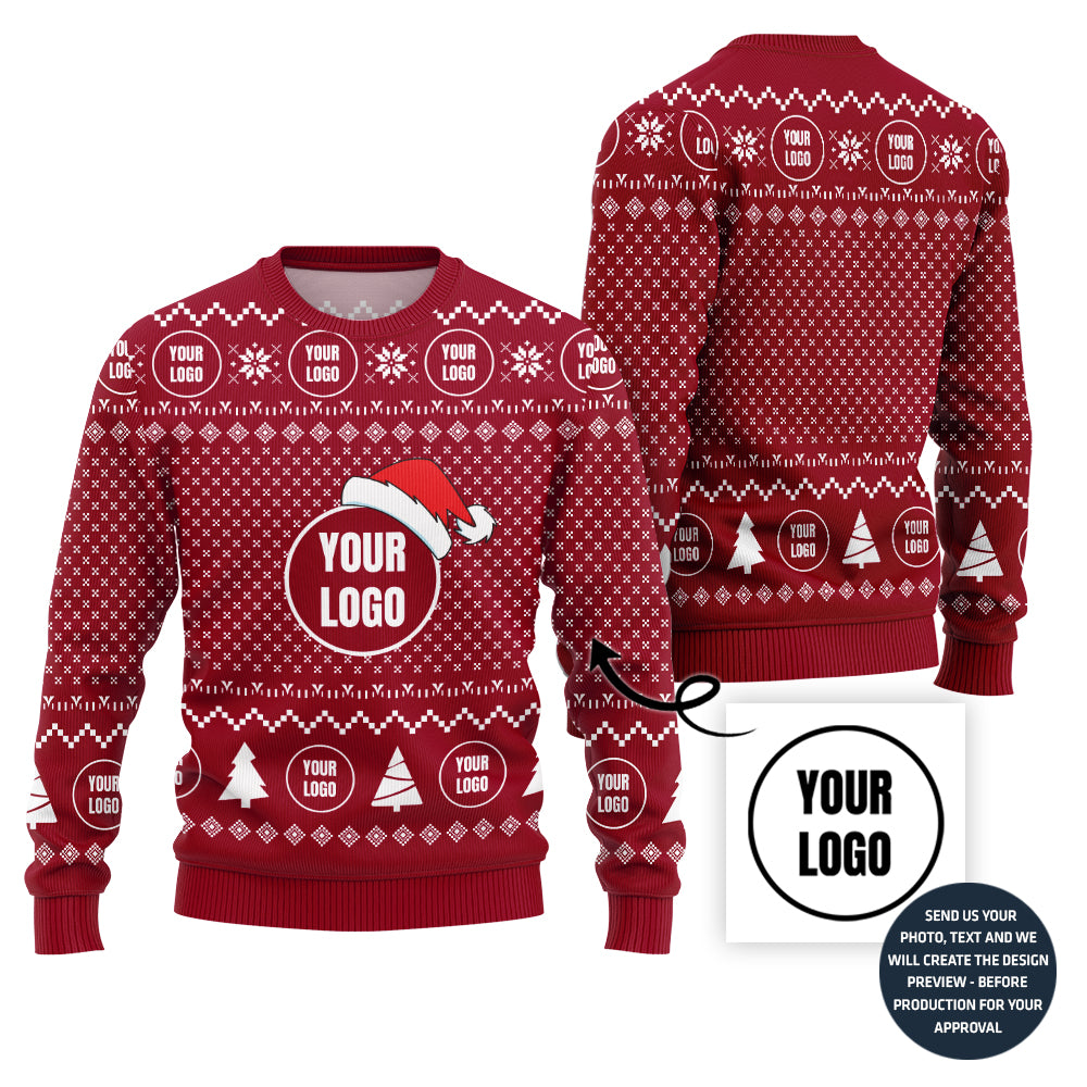 Cozy Custom Logo Ugly Sweater For Corporate Events