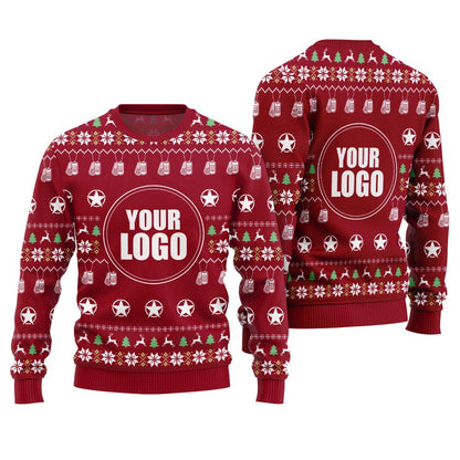 Unique Custom Ugly Christmas Sweater With Your Logo