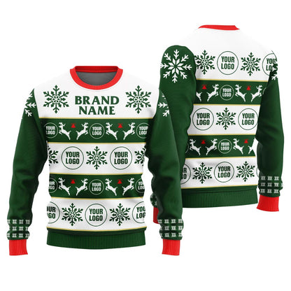Custom Text And Logo Brand Ugly Sweater Womens