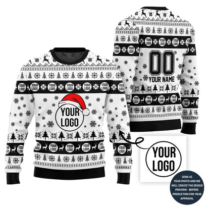 Custom Ugly Christmas Sweater With Logo Brand