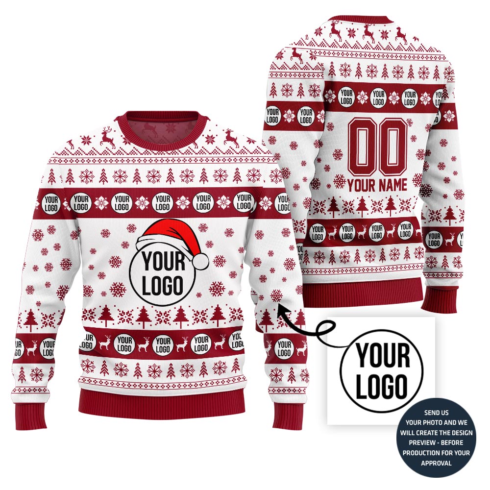 Custom Ugly Christmas Sweater With Logo Brand