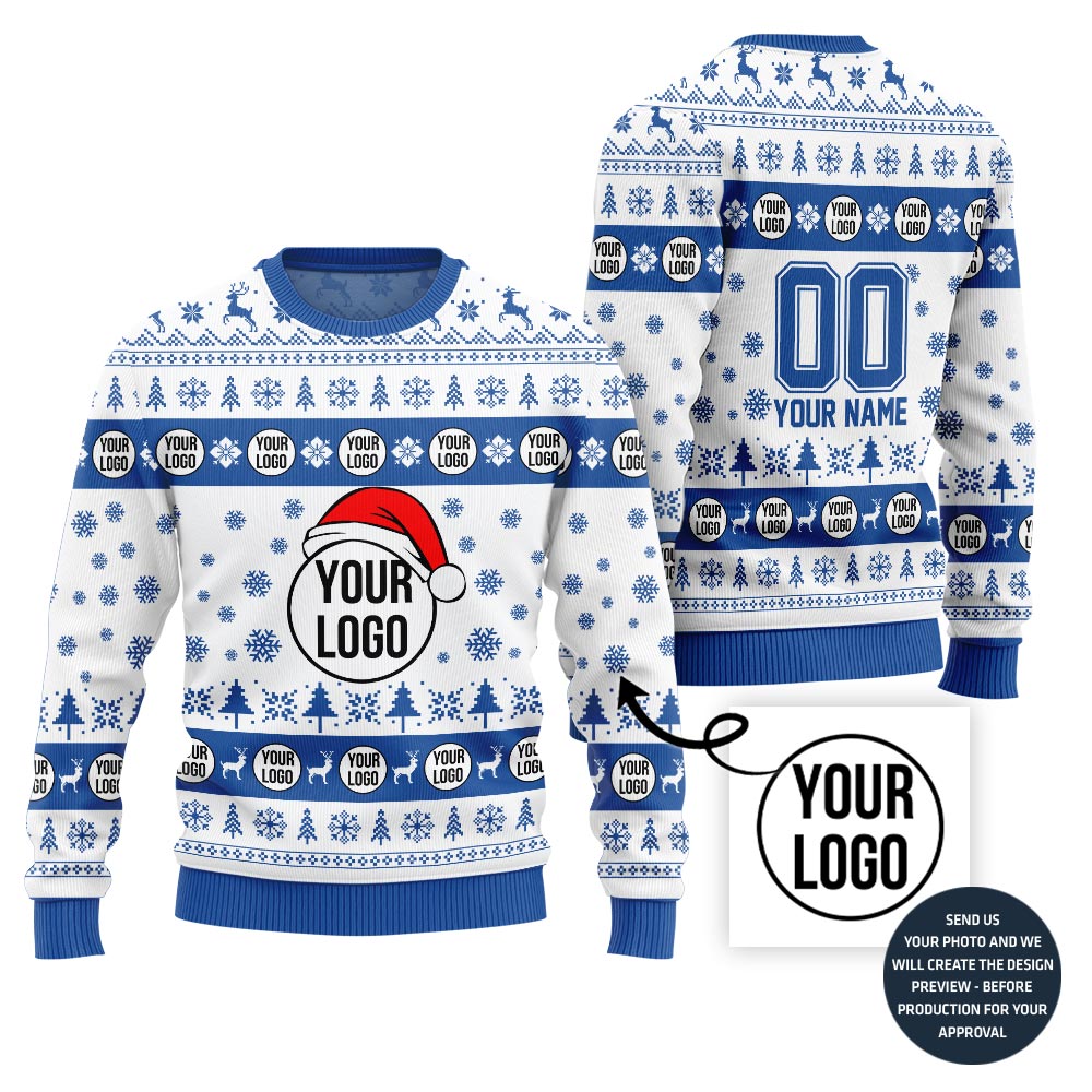 Custom Ugly Christmas Sweater With Logo Brand