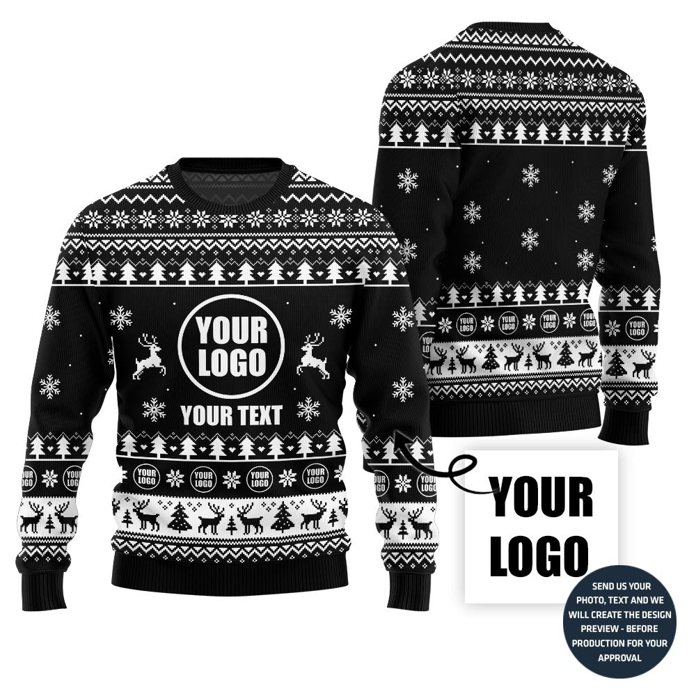 Custom Ugly Christmas Sweater With Your Logo