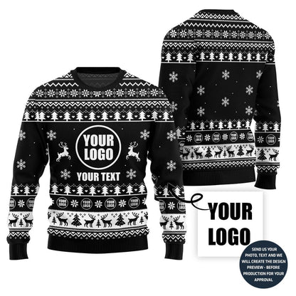 Custom Ugly Christmas Sweater With Your Logo