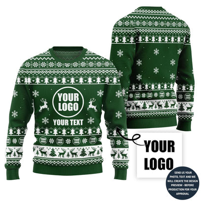 Custom Ugly Christmas Sweater With Your Logo