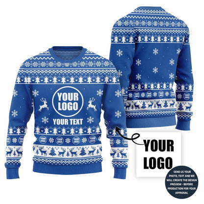 Custom Ugly Christmas Sweater With Your Logo