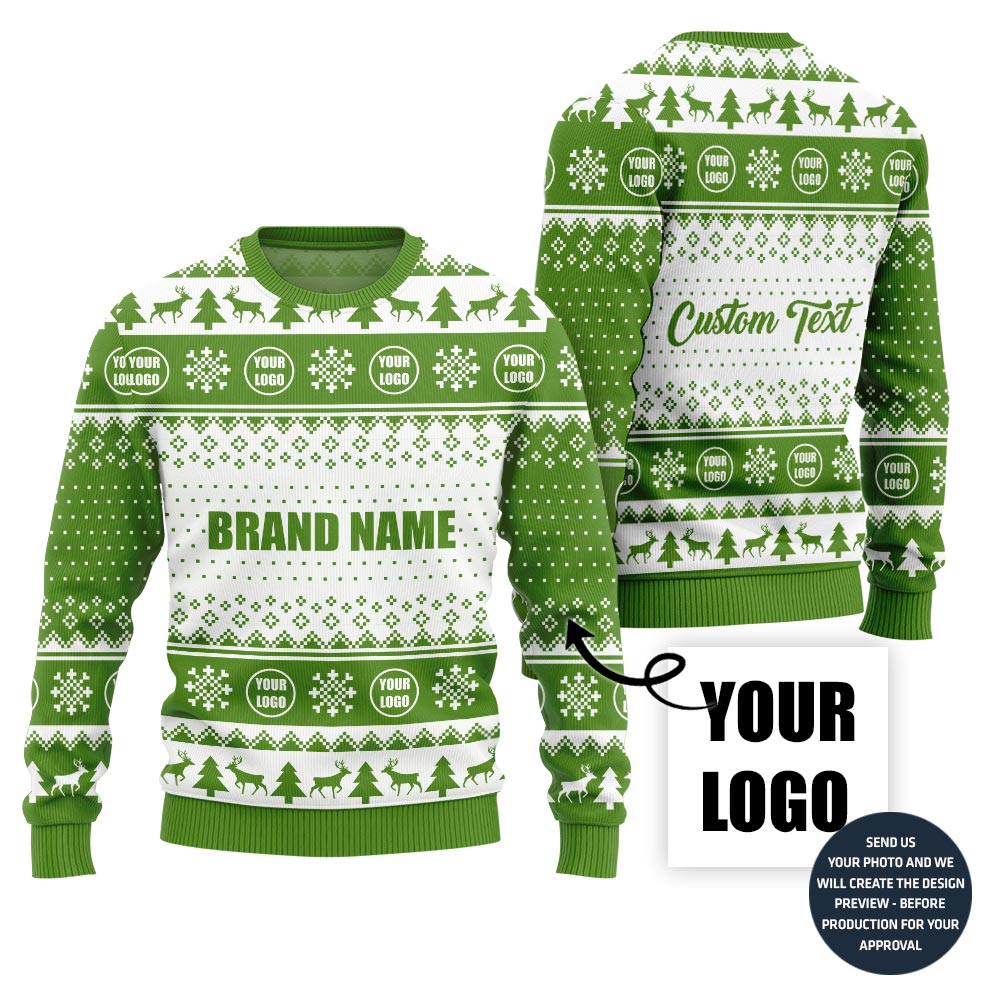 Custom Ugly Sweater With Brand Name