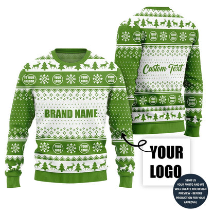 Custom Ugly Sweater With Brand Name