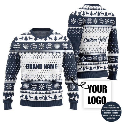 Custom Ugly Sweater With Brand Name