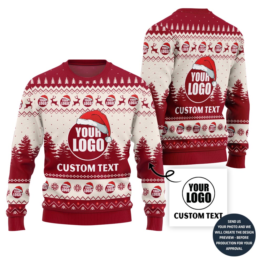 Custom Ugly Sweater With Logo And Company Name