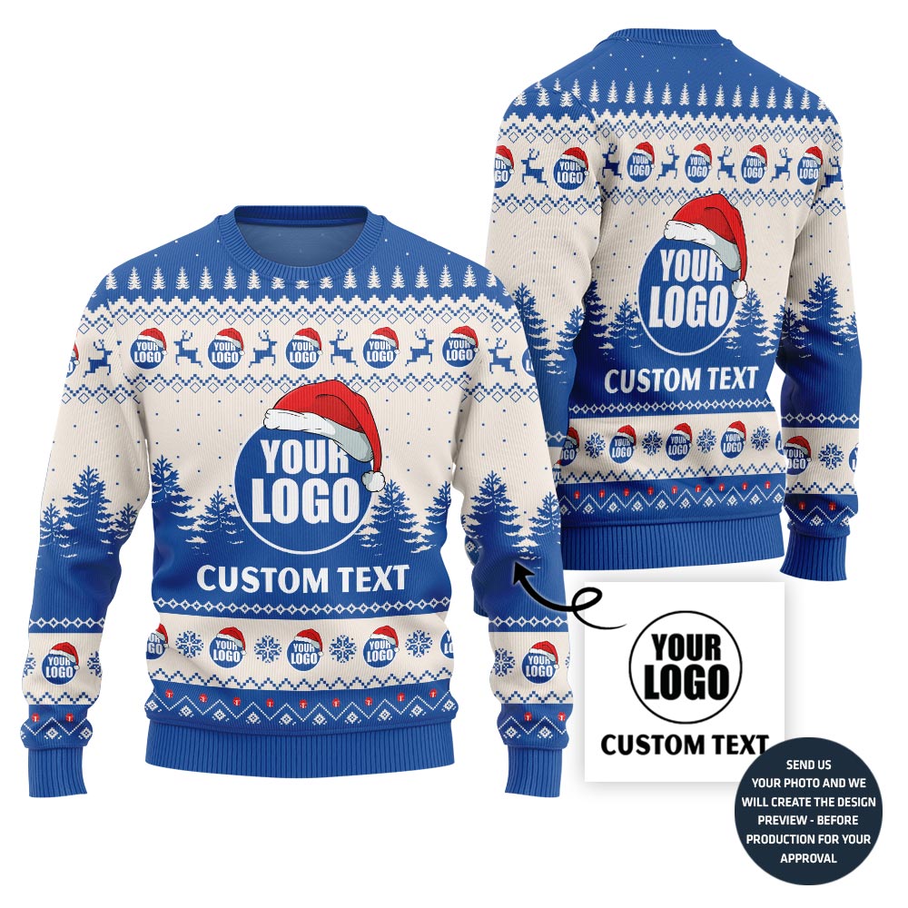 Custom Ugly Sweater With Logo And Company Name