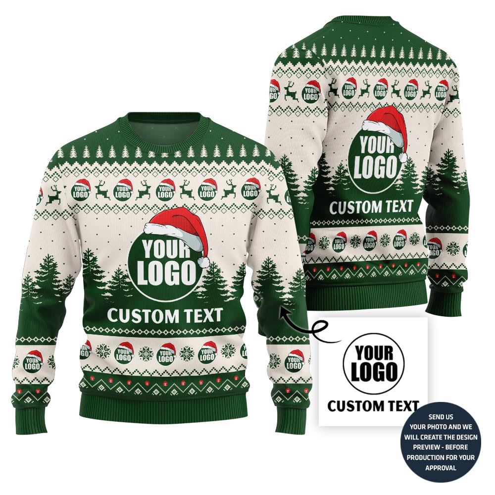 Custom Ugly Sweater With Logo And Company Name