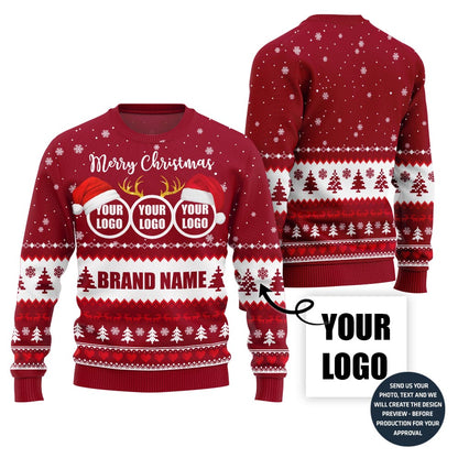 Custom Ugly Xmas Sweater For Brand With Festive Patterns