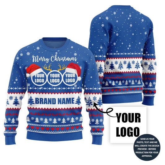Custom Ugly Xmas Sweater For Brand With Festive Patterns