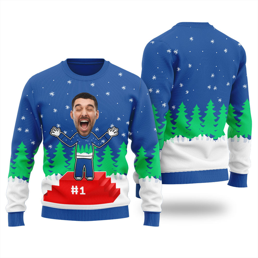 Custom Winner Ugly Sweater Award Christmas Sweater