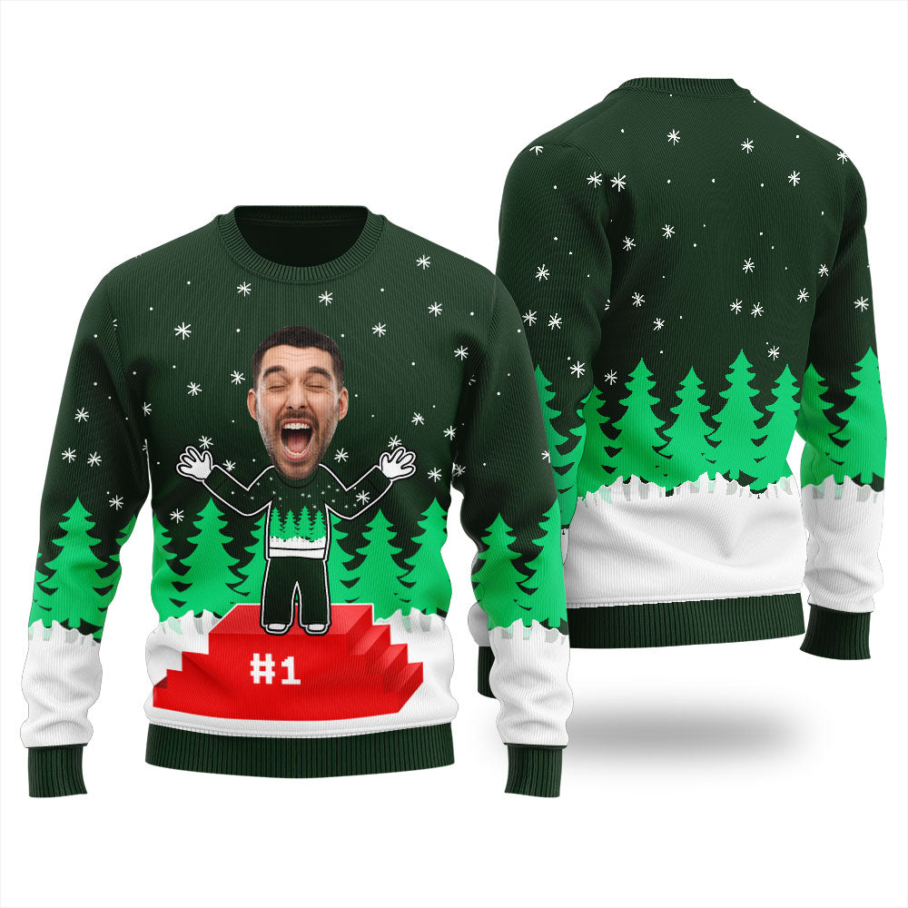 Custom Winner Ugly Sweater Award Christmas Sweater