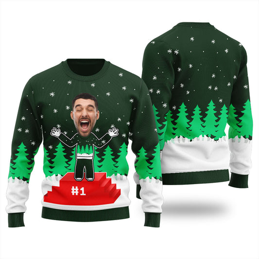 Custom Winner Ugly Sweater Award Christmas Sweater