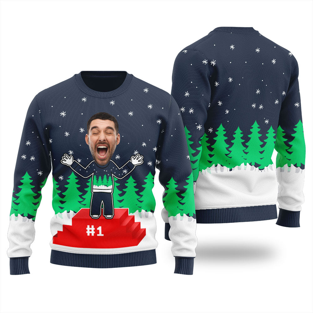 Custom Winner Ugly Sweater Award Christmas Sweater