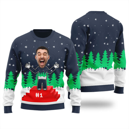 Custom Winner Ugly Sweater Award Christmas Sweater