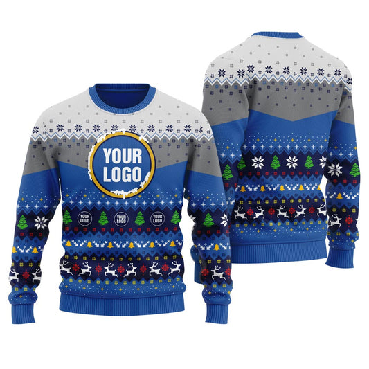 Custom With Company Logo Christmas Sweater Women