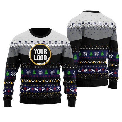 Custom With Company Logo Christmas Sweater Women