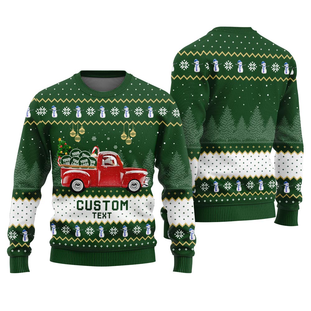 Custom Your Logo Car Xmas Sweaters
