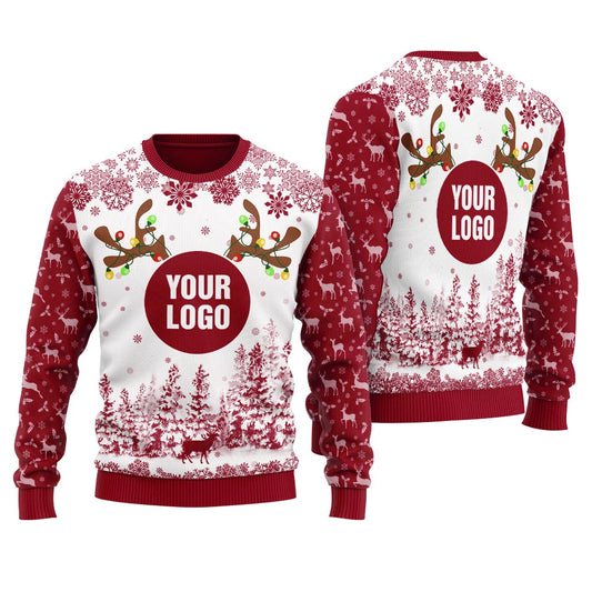 Custom Your Logo Christmas Sweater Women