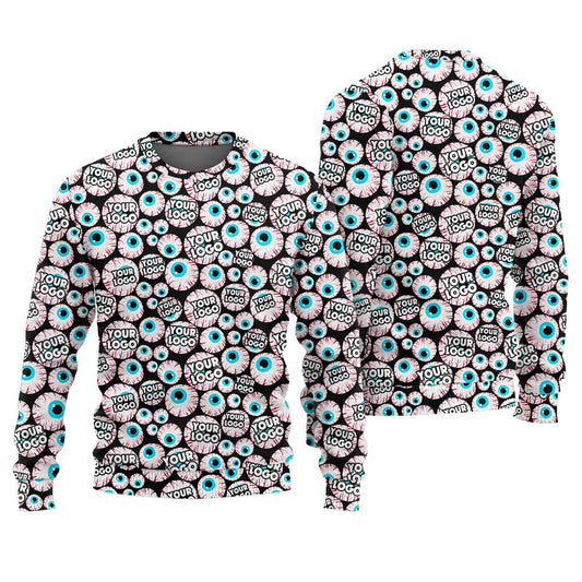 Custom Your Logo Halloween Sweater For Adults