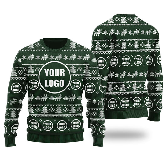 Custom Your Logo Ugly Christmas Sweater