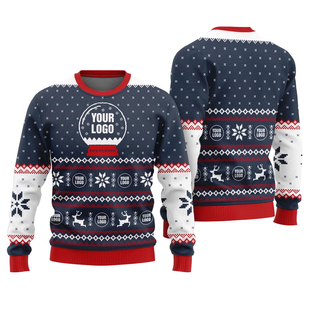 Design Company Logo Ugly Sweater Christmas For Women