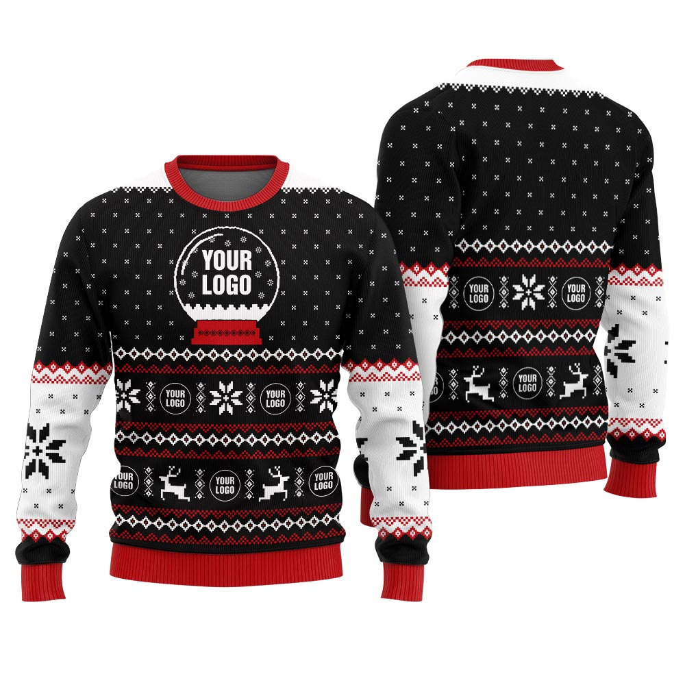 Design Company Logo Ugly Sweater Christmas For Women
