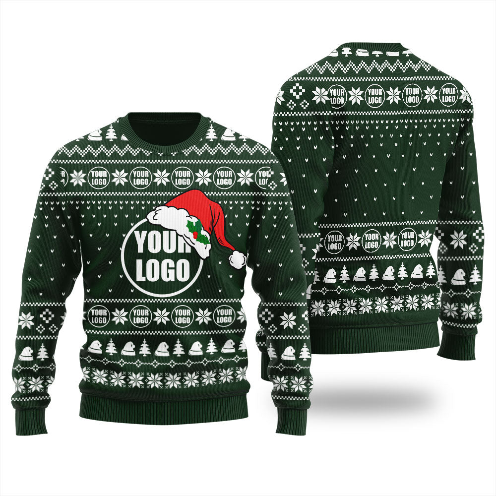 Custom Your Logo Ugly Christmas Sweater Women
