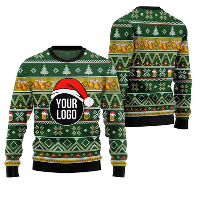 Custom Your Logo Ugly Sweater For Beer Brand