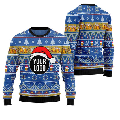 Custom Your Logo Ugly Sweater For Beer Brand