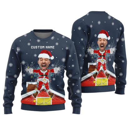 Custom Yourself Christmas Vacation Poster Christmas Sweater Women