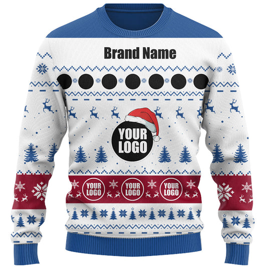 Customize Company Logo Ugly Christmas Sweater Live Preview