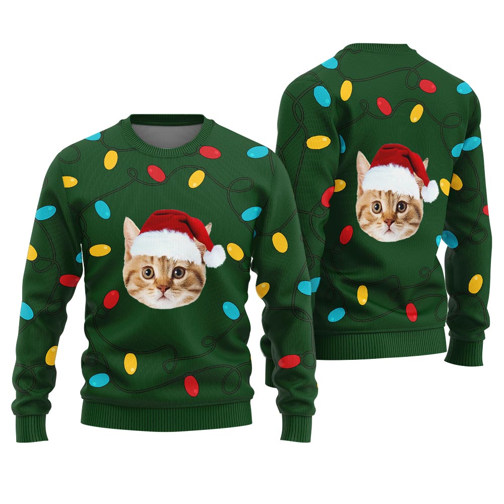 Cute Custom Pet Christmas Sweater