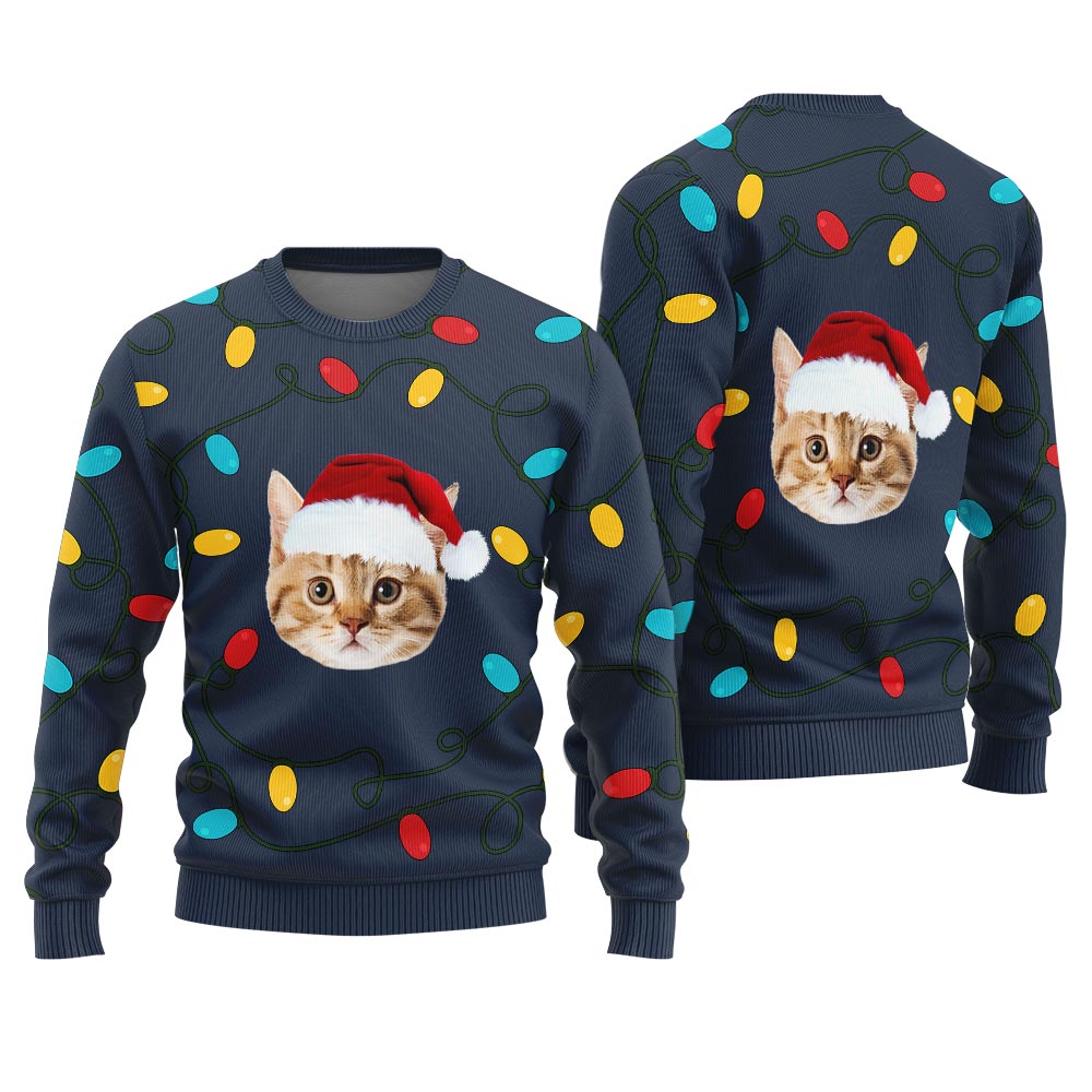 Cute Custom Pet Christmas Sweater