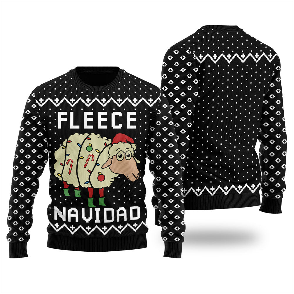Cute Fleece Navidad Ugly Christmas Sweater